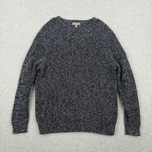 Ash & Erie Sweater Mens Medium Navy Chunky Knit Crew Neck Heavyweight Pullover